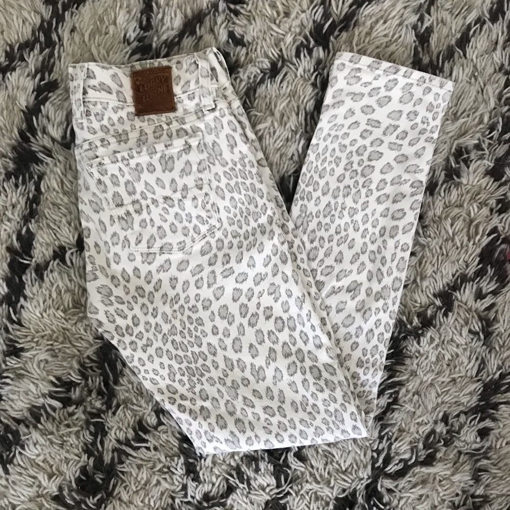 Lucky brand leopard jeans